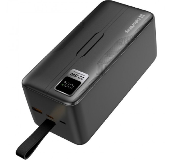ColorWay Батарея універсальна ColorWay 50 000 mAh PD/18W, QC3.0/22.5, Digital Display, Black (CW-PB500LPC5BK-PDD)