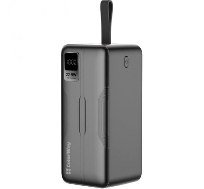 ColorWay Батарея універсальна ColorWay 50 000 mAh PD/18W, QC3.0/22.5, Digital Display, Black (CW-PB500LPC5BK-PDD)