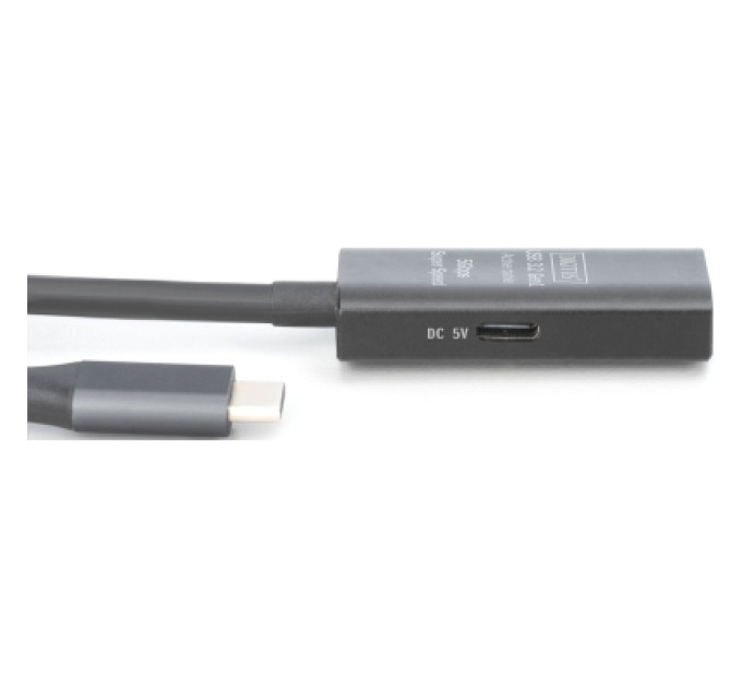 Digitus Дата кабель USB-С Male to USB-A Female 5.0m USB3.2 Gen1 Active 5G Digitus (DA-73110)