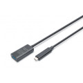 Digitus Дата кабель USB-С Male to USB-A Female 10.0m USB3.2 Gen2 Active 10G Digitus (DA-73113)