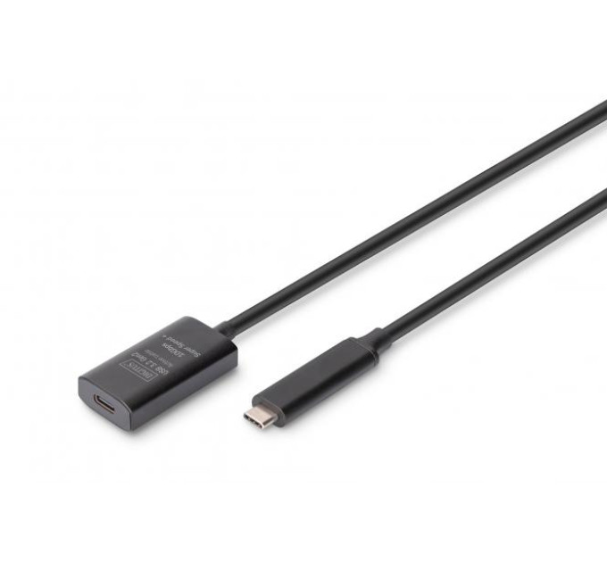 Digitus Дата кабель USB-С M/F 5.0m USB3.2 Gen2 Active 10G Digitus (DA-73112)