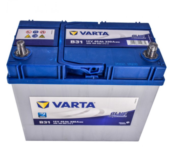 Varta Акумулятор автомобільний Varta Blue Dynamic 45Аh без нижн. бурта (545155033)