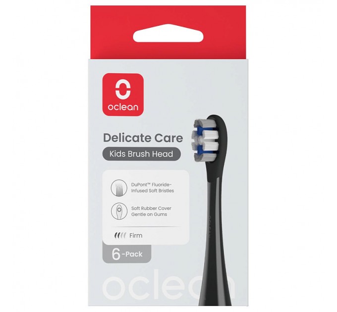 Oclean Насадка для зубної електрощітки Oclean X Kids P3K8 Black (2 шт) (6970810557398)