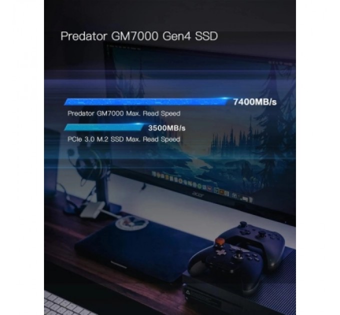 Acer Predator Накопичувач SSD M.2 2280 4TB GM7000 Acer Predator (BL.9BWWR.107)