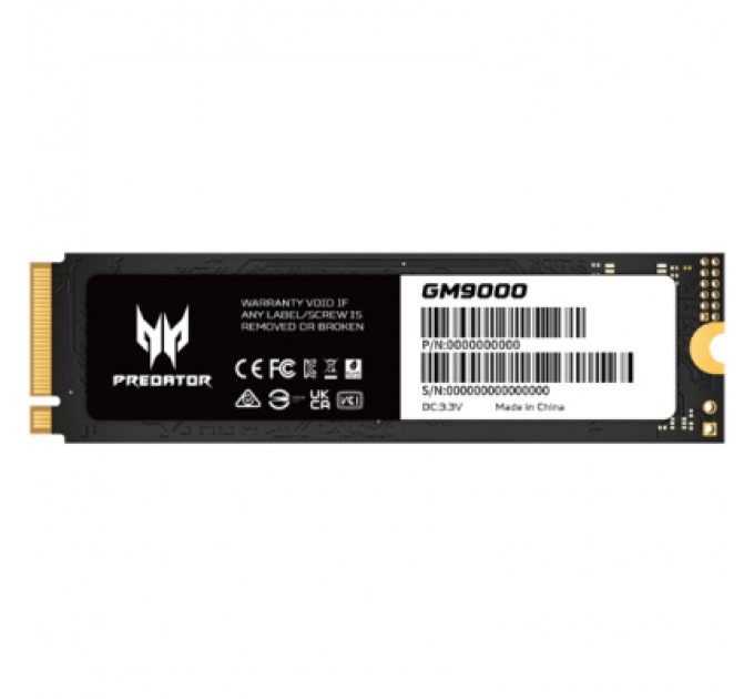 Acer Predator Накопичувач SSD M.2 2280 1TB GM9000 Acer Predator (BL.9BWWR.129)
