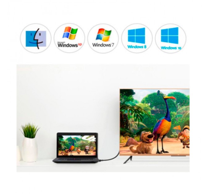 Ugreen Кабель мультимедійний miniDisplayPort M to DisplayPort M 1.5m MD105 black Ugreen (10477)