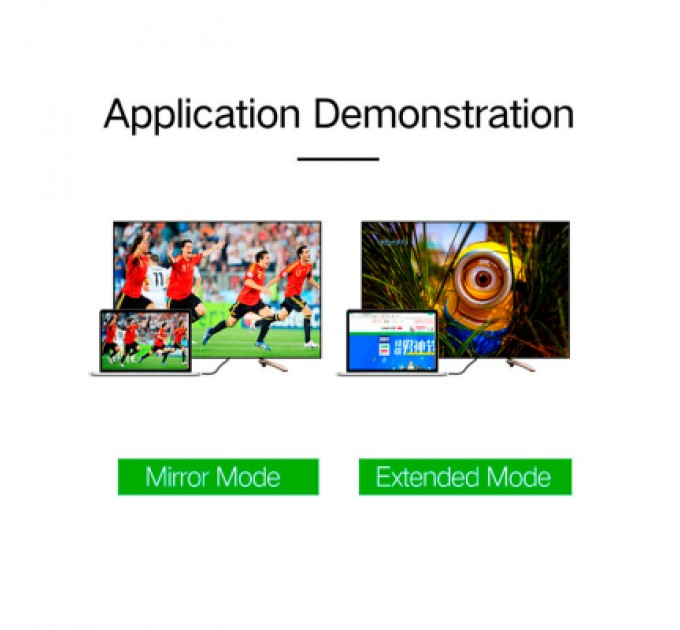 Ugreen Кабель мультимедійний miniDisplayPort M to DisplayPort M 1.5m MD105 black Ugreen (10477)