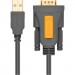 Ugreen Кабель для передачі даних USB to COM M 1.5m DB9 RS-232 CR104 black Ugreen (20211)