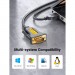 Ugreen Кабель для передачі даних USB to COM M 1.5m DB9 RS-232 CR104 black Ugreen (20211)