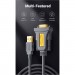 Ugreen Кабель для передачі даних USB to COM M 1.5m DB9 RS-232 CR104 black Ugreen (20211)