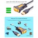 Ugreen Кабель для передачі даних USB to COM M 2.0m DB9 RS-232 CR104 black Ugreen (20222)