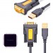 Ugreen Кабель для передачі даних USB to COM M 2.0m DB9 RS-232 CR104 black Ugreen (20222)