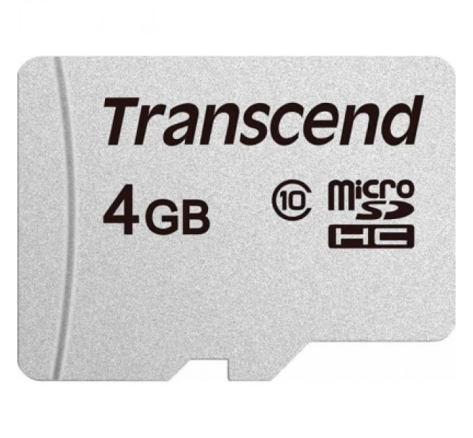 Transcend Карта пам'яті Transcend 4GB microSD class 10 (TS4GUSD300S)