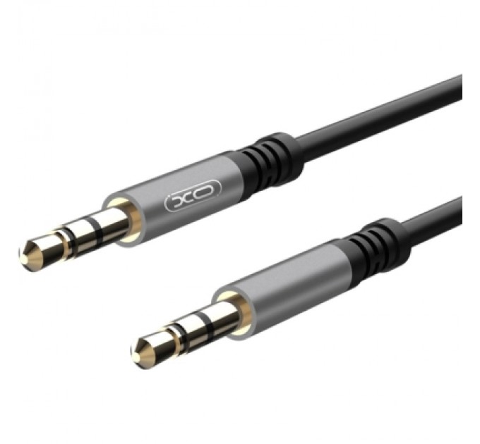 XO Кабель мультимедійний 3.5mm M to 3.5mm M 1.0m NB121 black XO (6920680864591)