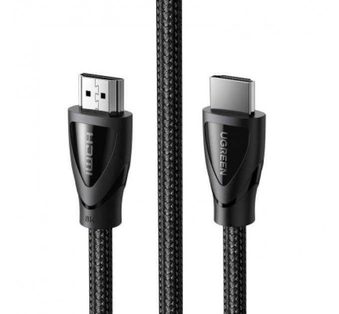 Ugreen Кабель мультимедійний HDMI M to HDMI M 1.5m braided HD140 black Ugreen (80402)