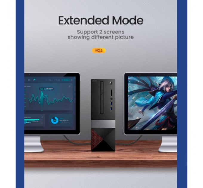 Ugreen Кабель мультимедійний HDMI M to HDMI M 1.5m braided HD140 black Ugreen (80402)