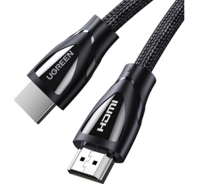 Ugreen Кабель мультимедійний HDMI M to HDMI M 2.0m braided HD140 black Ugreen (80403)