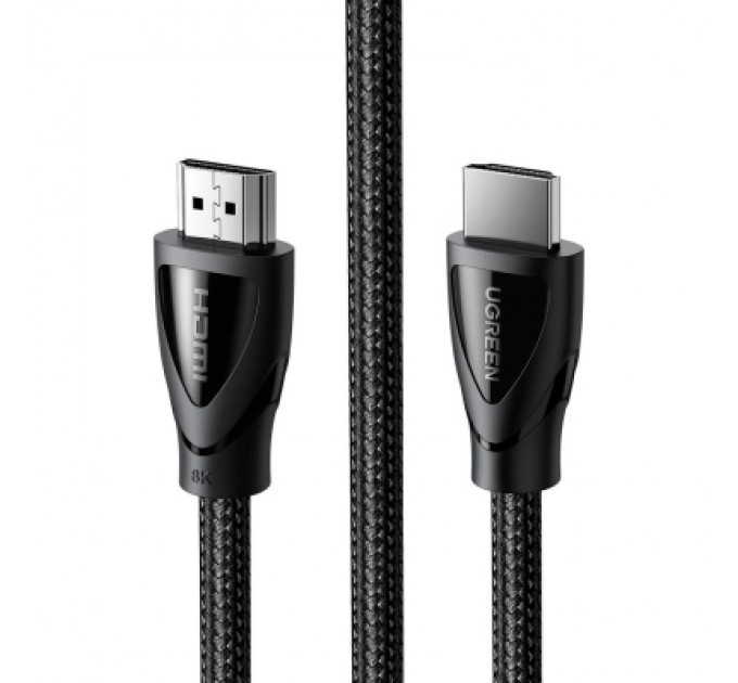 Ugreen Кабель мультимедійний HDMI M to HDMI M 2.0m braided HD140 black Ugreen (80403)