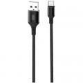 XO Дата кабель USB 2.0 AM to USB-C 2.0m braided NB143 black XO (6920680870844)