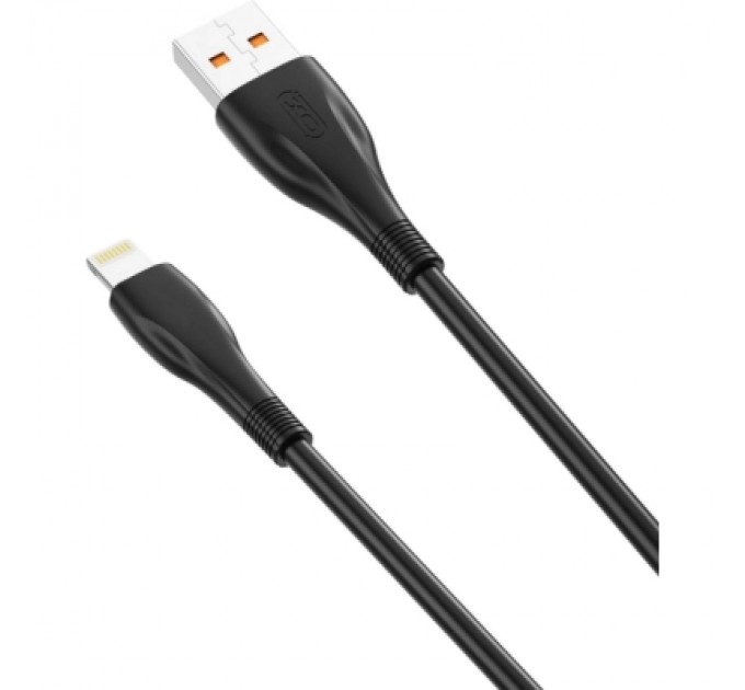 XO Дата кабель USB 2.0 AM to Lightning 1.0m 6A NB185 black XO (6920680879236)