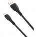 XO Дата кабель USB 2.0 AM to Lightning 1.0m 6A NB185 black XO (6920680879236)