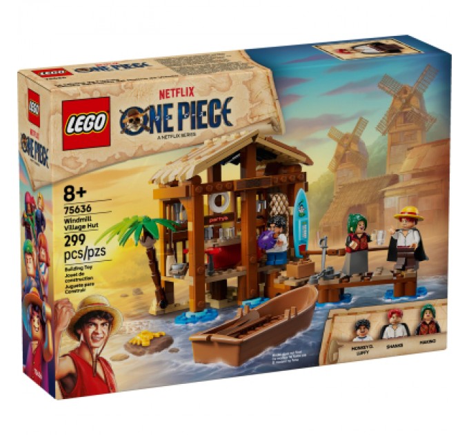 LEGO Конструктор LEGO One Piece Хатина у Селищі Вітряків (75636-)