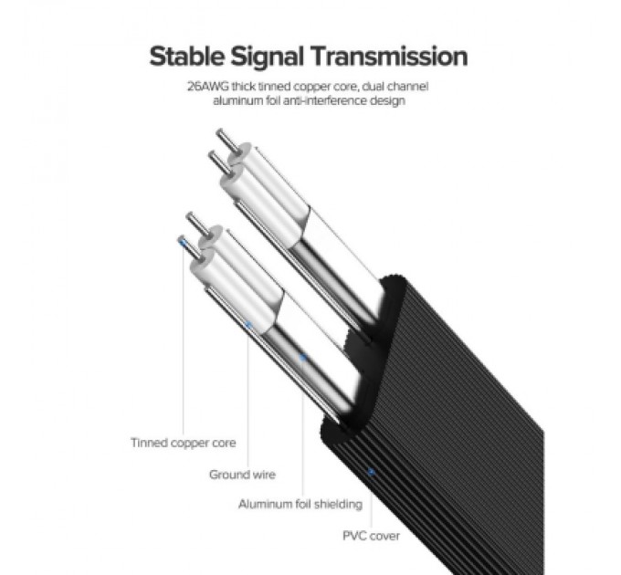 Ugreen Кабель для передачі даних SATA 3 Data Cable 0.5m 90° corner US217 Black Ugreen (30797)