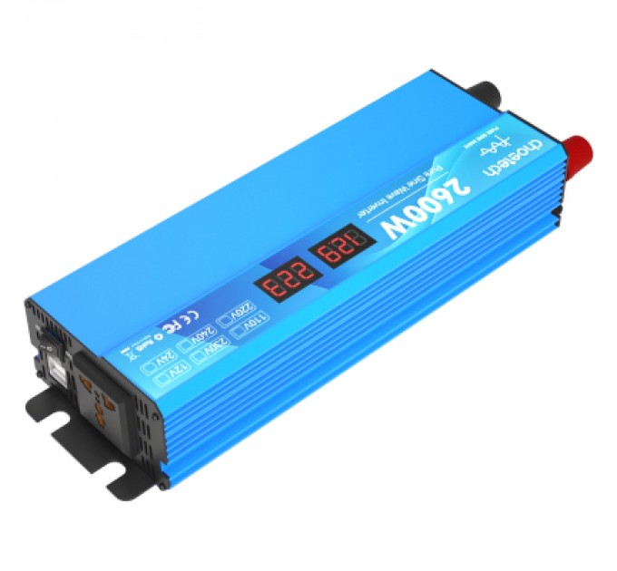 Choetech Автомобільний інвертор Choetech 12/220V 1300Вт, чиста синусоїда (CJ2600Q-V2)