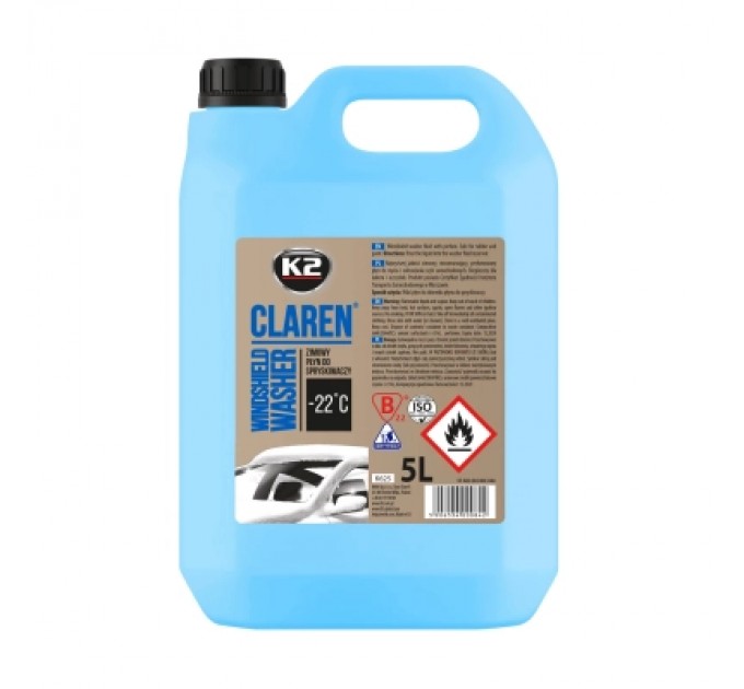K2 Омивач автомобільний K2 Claren Windshield Washer -22 °С 5л (K625)
