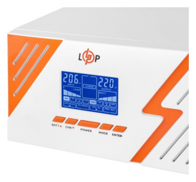 LogicPower Пристрій безперебійного живлення LogicPower LPM - PSW-1500VA, 1050W, White (22755)