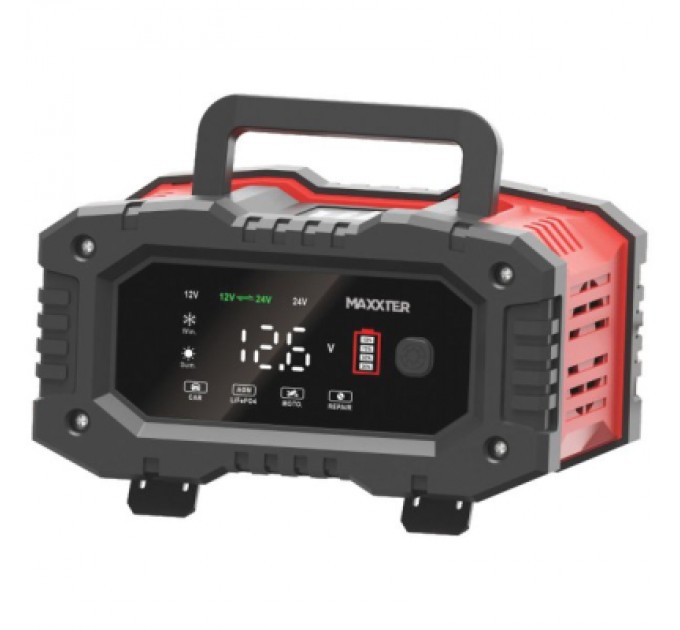 Maxxter Зарядний пристрій для автомобільного акумулятора Maxxter MX-CHR-1224V20P 12-24V (MX-CHR-1224V20P)