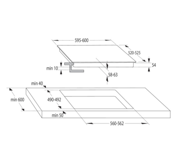Gorenje Варочна поверхня Gorenje GI6421CLBSC