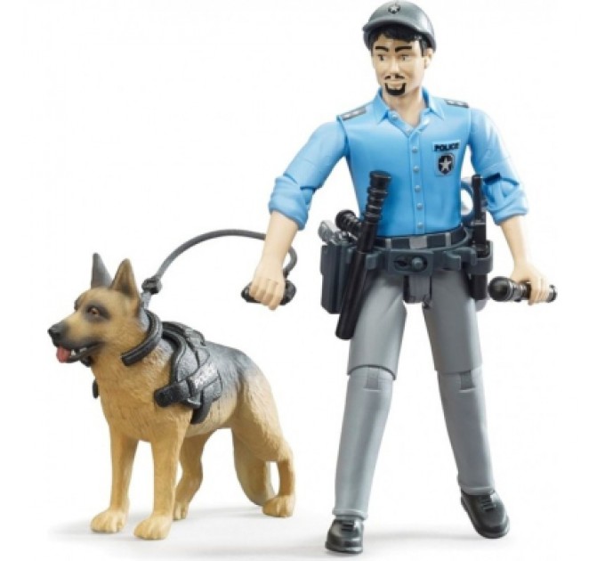 Bruder Фігурка Bruder Фігурка поліцейського з собакою (62150)