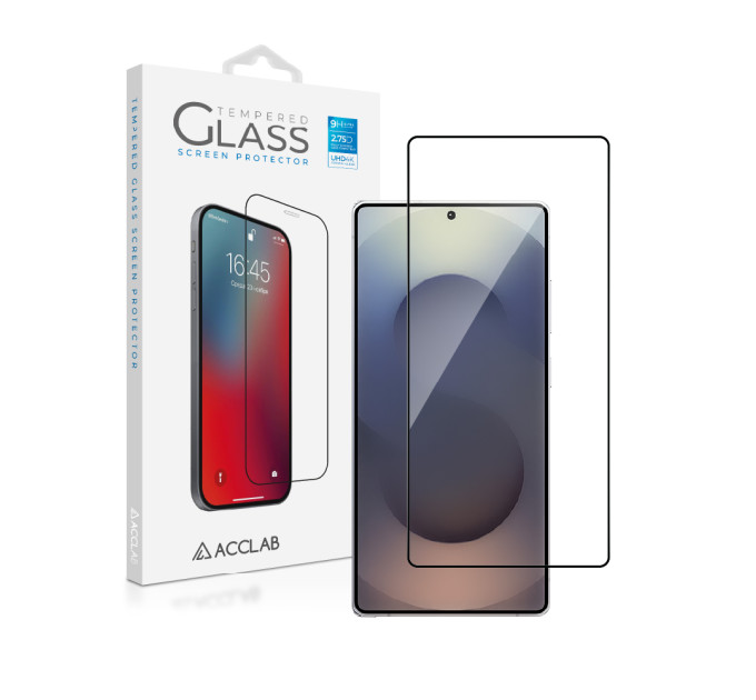 ACCLAB Захисне скло ACCLAB Full Glue для Samsung Galaxy S25 Ultra SM-S938 Black (1283126609794)
