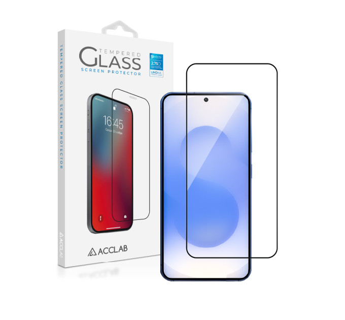 ACCLAB Захисне скло ACCLAB Full Glue для Samsung Galaxy S25+ SM-S936 Black (1283126609787)