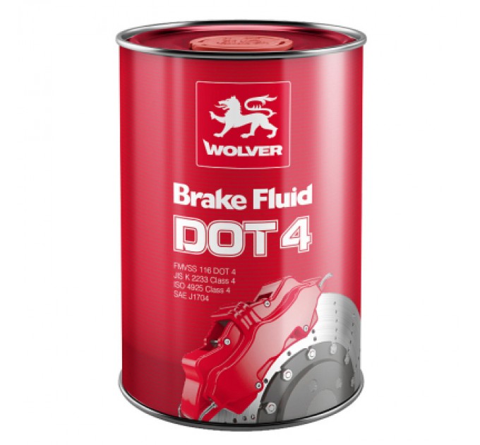 Wolver Гальмівна рідина Wolver DOT 4 1л