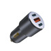 XO Зарядний пристрій XO CC45 1 USB QC 3.0 + 2 Type-C PD (60W) Black (XO-CC45-BK)