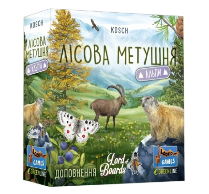 Lord of Boards Настільна гра Lord of Boards Лісова метушня. Альпи (Forest Shuffle: Alpine Expansion) (укр.) доповнення (LOB2405UA)