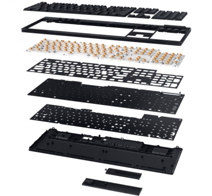 Razer Клавіатура Razer BlackWidow V4 Low-Profile Wireless/Bluetooth/USB Yellow switch UA Black (RZ03-05271500-R3M1)