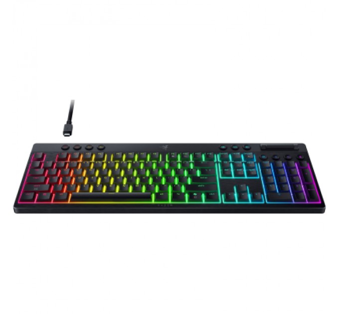 Razer Клавіатура Razer BlackWidow V4 Low-Profile Wireless/Bluetooth/USB Yellow switch UA Black (RZ03-05271500-R3M1)