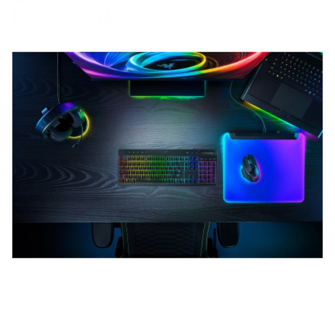 Razer Клавіатура Razer BlackWidow V4 Low-Profile Wireless/Bluetooth/USB Yellow switch UA Black (RZ03-05271500-R3M1)