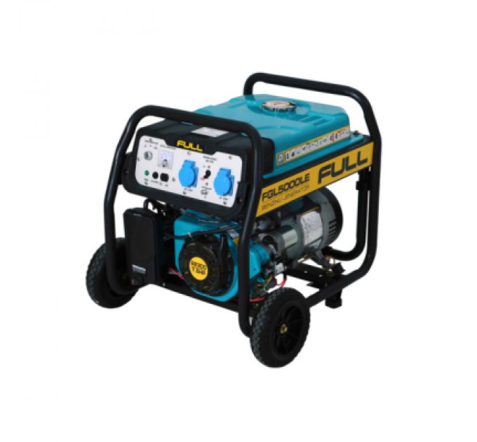 FULL Генератор FULL FGL 5000LE, 50Hz, 4.75kVA/3.8kW, бак 28л, ручний/стартер (FGL 5000LE)