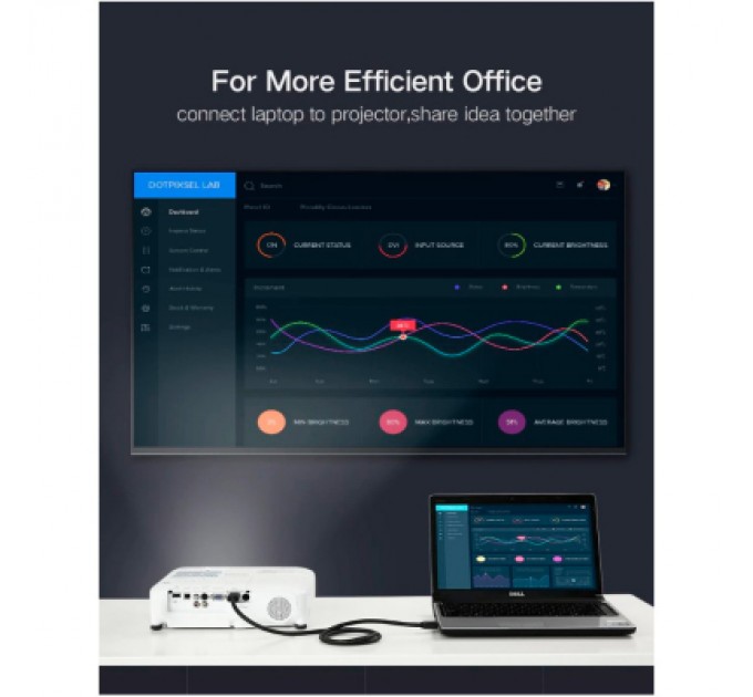 Ugreen Кабель мультимедійний HDMI M to HDMI M 10.0m HD104 black Ugreen (10110)