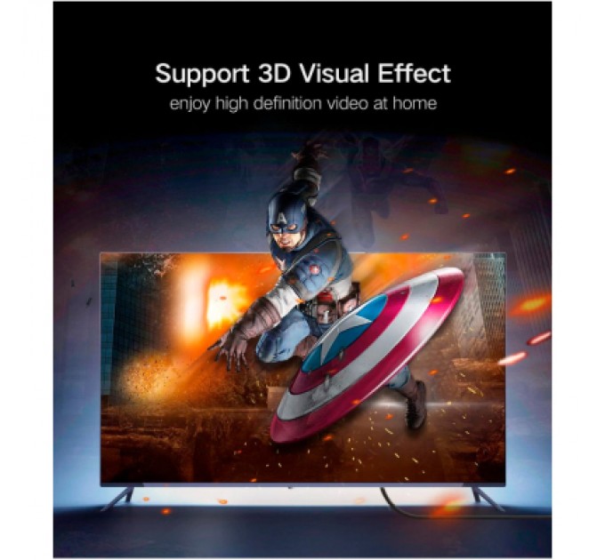 Ugreen Кабель мультимедійний HDMI M to HDMI M 10.0m HD104 black Ugreen (10110)