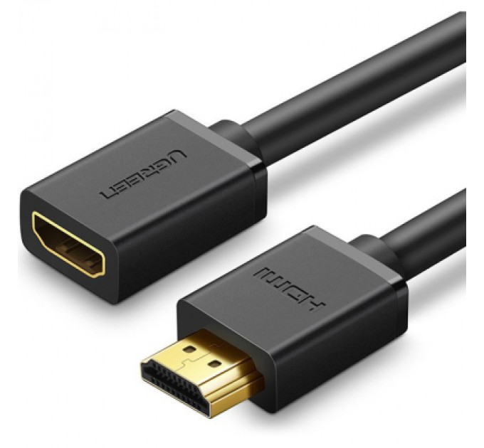 Ugreen Кабель мультимедійний HDMI M to HDMI F 0.5m HD107 black Ugreen (10140)