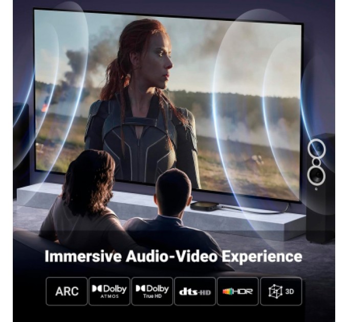 Ugreen Кабель мультимедійний HDMI M to HDMI M 1.0m V2.0 4K60Hz HD153 black Ugreen (25297)