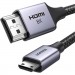 Ugreen Кабель мультимедійний HDMI M to HDMI mini M 2.0m 8K HD163 black Ugreen (15515)