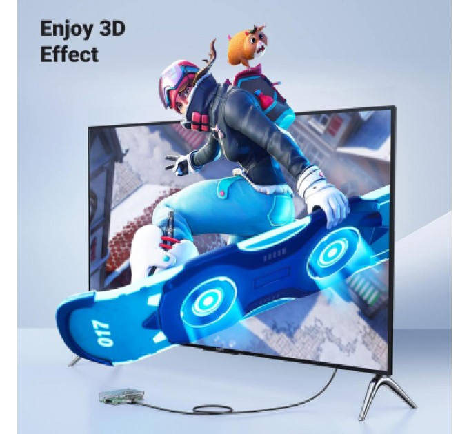 Ugreen Кабель мультимедійний HDMI M to HDMI mini M 2.0m 8K HD163 black Ugreen (15515)