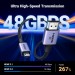 Ugreen Кабель мультимедійний HDMI M to HDMI micro M 1.0m V2.1 8K60Hz HD164 black Ugreen (15516)
