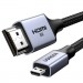 Ugreen Кабель мультимедійний HDMI M to HDMI micro M 1.0m V2.1 8K60Hz HD164 black Ugreen (15516)